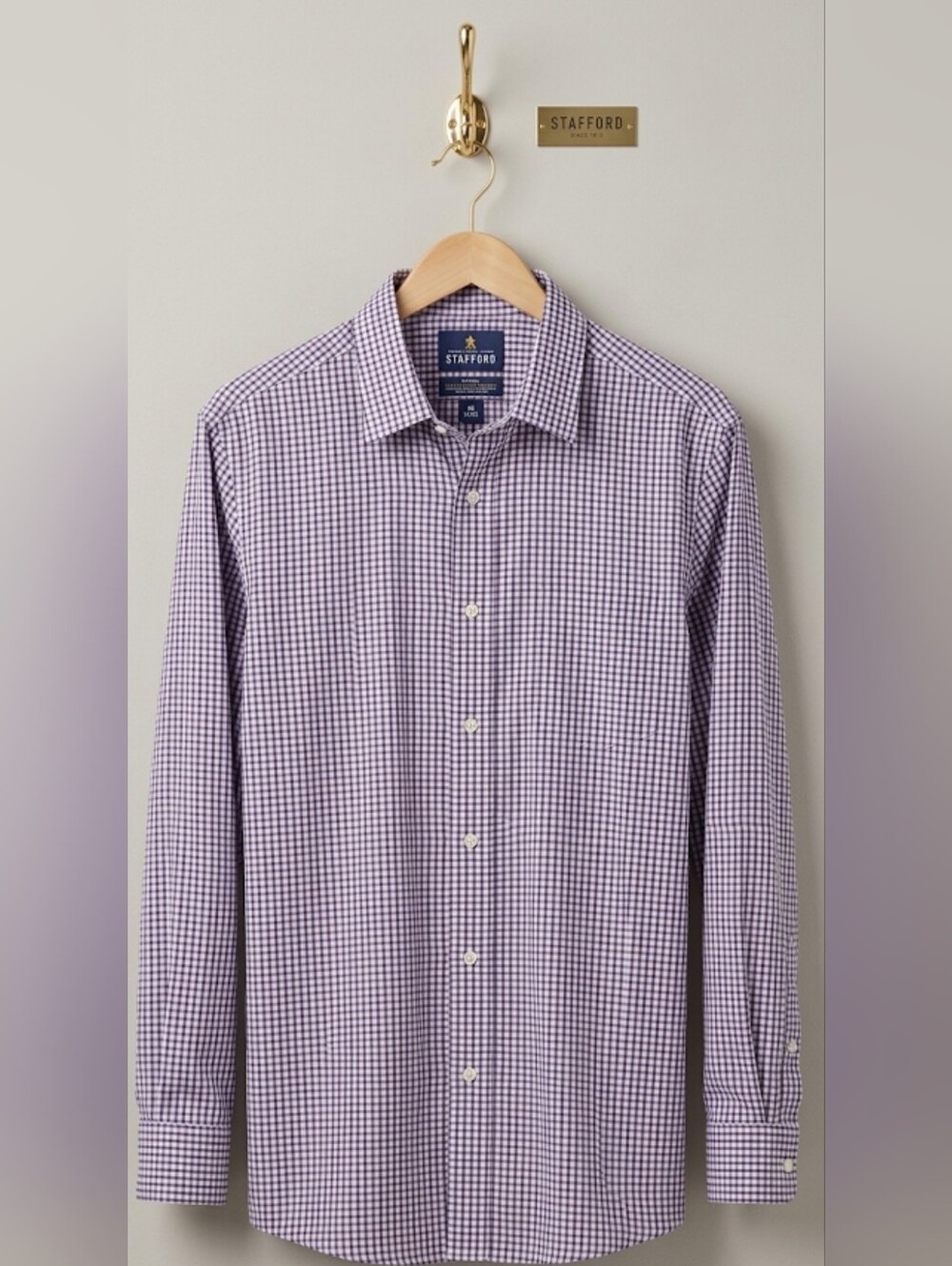 Stafford Travel Easy Care Button Down Size 18 Regular